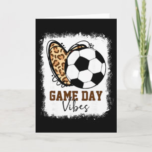Blekt fotbollsmatch dagens stämning fotbollsmamma kort