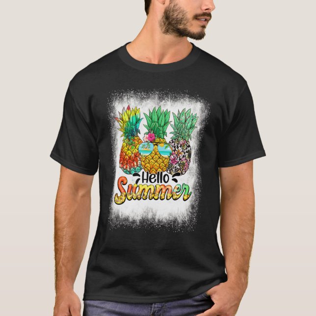 Blekt Hej Sommaräppelglasögon, persikovib T Shirt (Framsida)