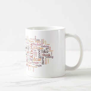 Blekt hus kaffemugg