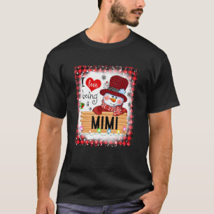 Blekt i Kärlek som en Mimi Snögubbe-familjs Kristu T Shirt
