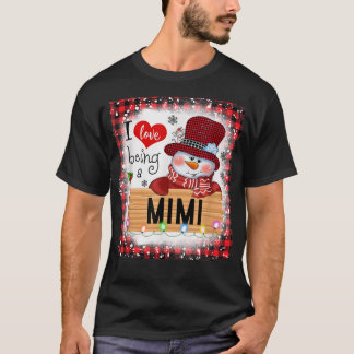 Blekt i Kärlek som en Mimi Snögubbe-familjs Kristu T Shirt