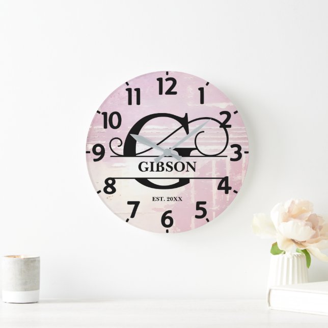 Blekt lavendel slitstark G-monogram Stor Klocka (Hem)