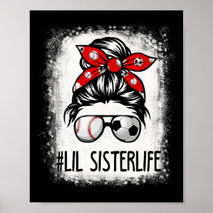 Blekt Lil syster Life Fotboll Rödis Bysebyll Poster
