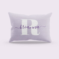 Blekt lila skriftnamn fet monogram