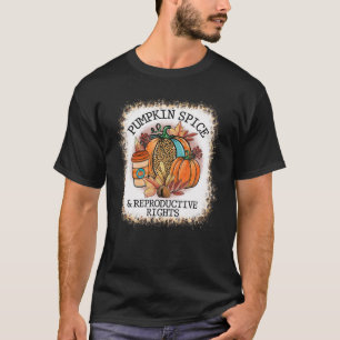 Blekt pumpa och reproducerande Höger faller T Shirt