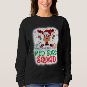 Blekt renar Santa Hat Med Surg Squad Nurse C T Shirt