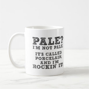 Blekt Rockande Porslin Rolig Mugg