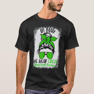 Blekt Rödis Ovetande Mental hälsa T Shirt