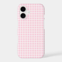 Blekt Rosa Gingham-ruta