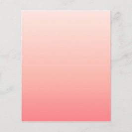 Blekt rosa och persikogradient flygblad