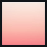 Blekt rosa och persikogradient fototryck<br><div class="desc">Bleka rosa och persikogradientfärger.</div>