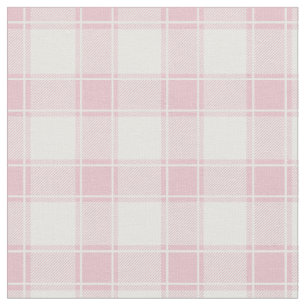 Blekt rosa och vit buffelmönster tyg
