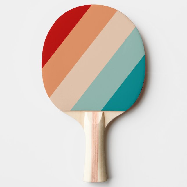 Blekt Självglas Djärvt Randigt Pingisracket (Framsidan)