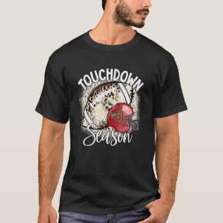 Blekt touchdown-säsong amerikansk fotbollsmatch D T Shirt