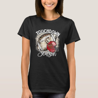Blekt touchdown-säsong Amerikansk fotbollsmatch D T Shirt