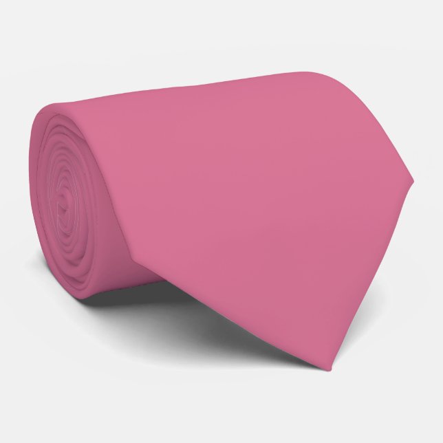 Blekt Violett Röd Färg Solid Enkel Slips (Rullad)