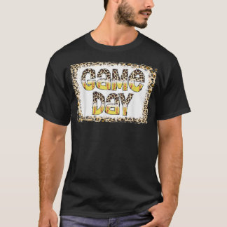 Blekta Leopard Mjukboll Dagliga Stämningar Mjukbol T Shirt