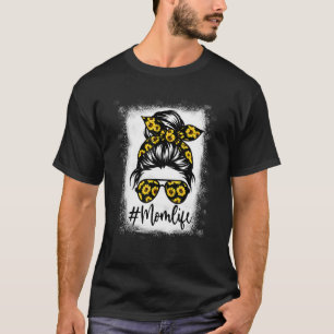 Blekta solrosor Mamma-livstid för Mors dag T Shirt