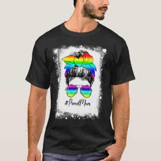 Blektuddig tofs stolt mamma HBTQ HBTQ-stöd T Shirt