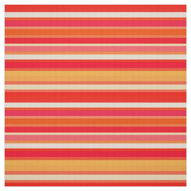Blend-Rand, korallfärgade Orangar Tyg (Provkarta)