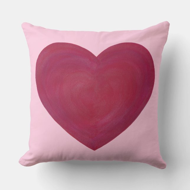 Blend Red and Rosa Frosty Watch Heart Pillows Kudde (Framsida)