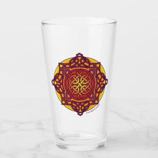 Blend Red Celtic Knot Glass Glaskopp