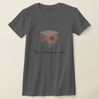 Blender 3D Würfel T Shirt