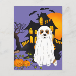Blenheim Cavalier Ghost Halloween Vykort