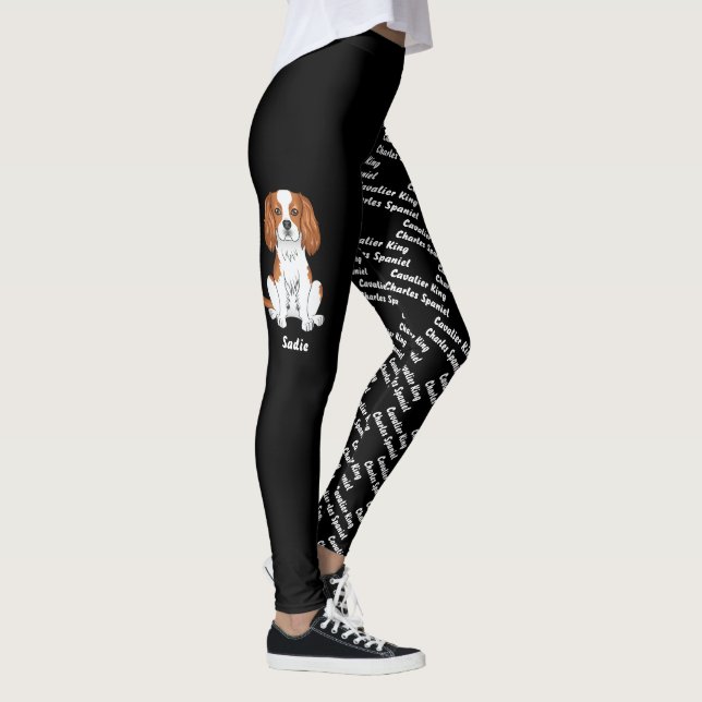 Blenheim Cavalier Hund & Hundnamn och Ras Leggings (Höger)