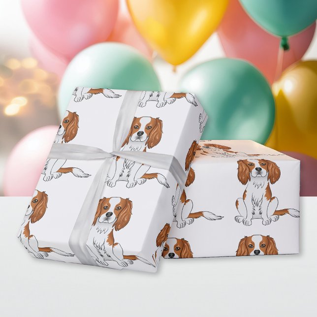 Blenheim Cavalier King Charles Spaniel Mönster Presentpapper (Skapare uppladdad)