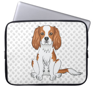 Blenheim Cavalier King Charles Spaniel & Tassar Laptop Fodral