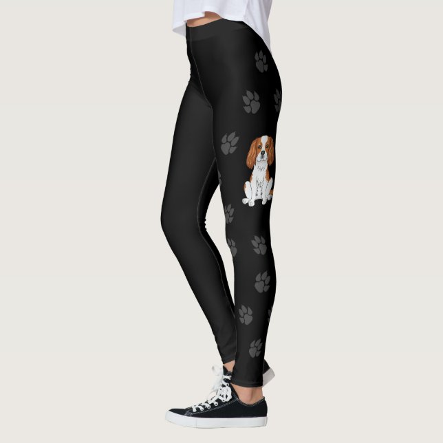Blenheim Cavalier King Charles Spaniel & Tassar Leggings (Vänster)