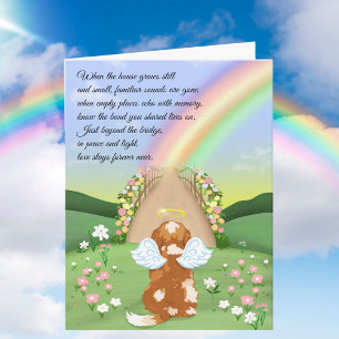 Blenheim Cavalier King Rainbow Bridge Sympati Kort