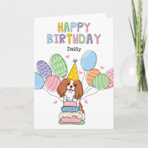 Blenheim Cavalier Kung Charles Spain Birthday Kort