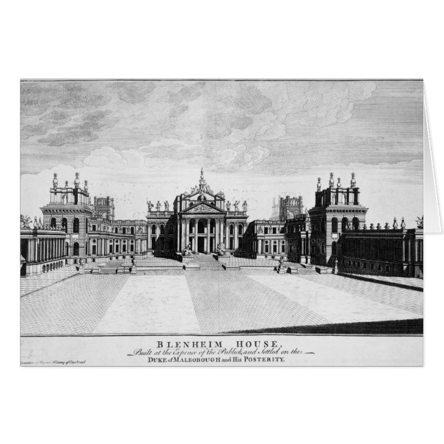 Blenheim Palace Hälsningskort (Framsidan Horizontal)
