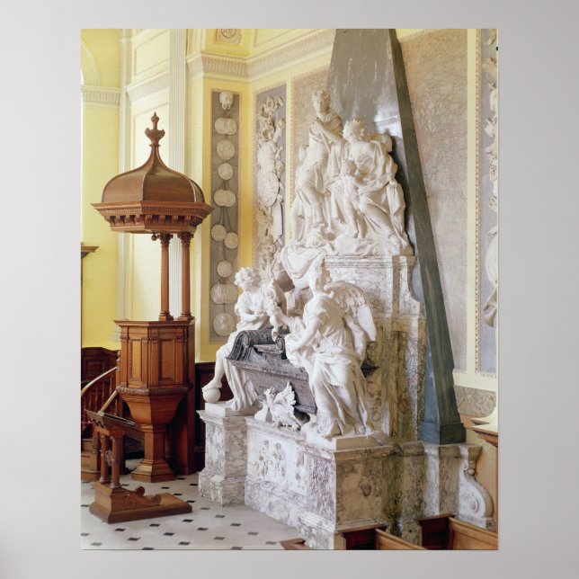 Blenheim Palace, kapel, c.1705 Poster (Framsidan)