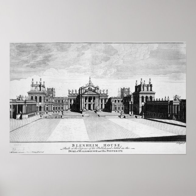 Blenheim Palace Poster (Framsidan)