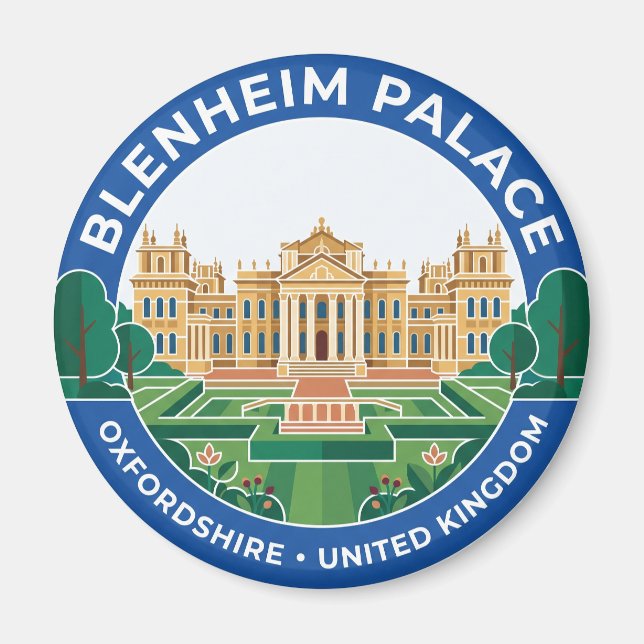 Blenheim Palace Storbritannien Magnet (Framsidan)