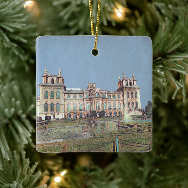 Blenheim Palace - Vintage Julgransprydnad Keramik (Träd)