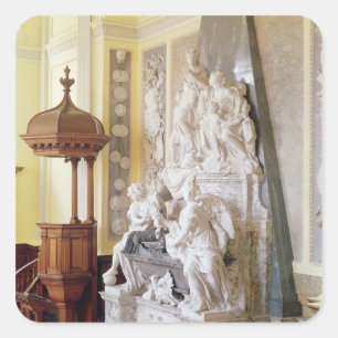 Blenheim slott, kapell, c.1705 fyrkantigt klistermärke
