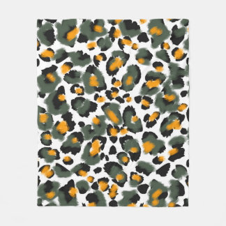 Bleopard Animal Print Struktur Background Fleecefilt