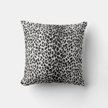 Bleopard Spots Black and White Vild Animal Print