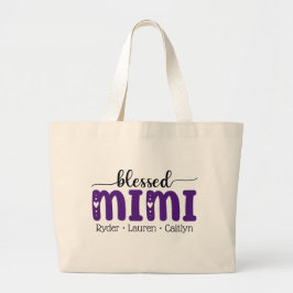 Blerad Mimi Grandma Personlig Mors dag Gift Jumbo Tygkasse