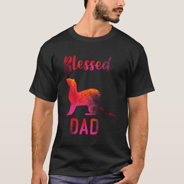 Blerad Pappa Ferret Far T Shirt (Framsida)