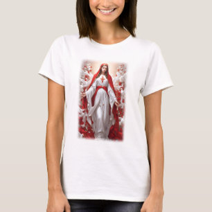 Blerad Virgin Mary Christian Catholik T Shirt