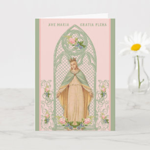 Blerad Virgin Mary Mors dag katolik Kort