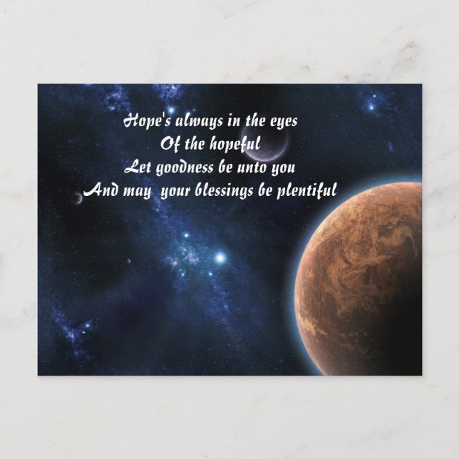 Blesings-postkort Vykort (Framsida)