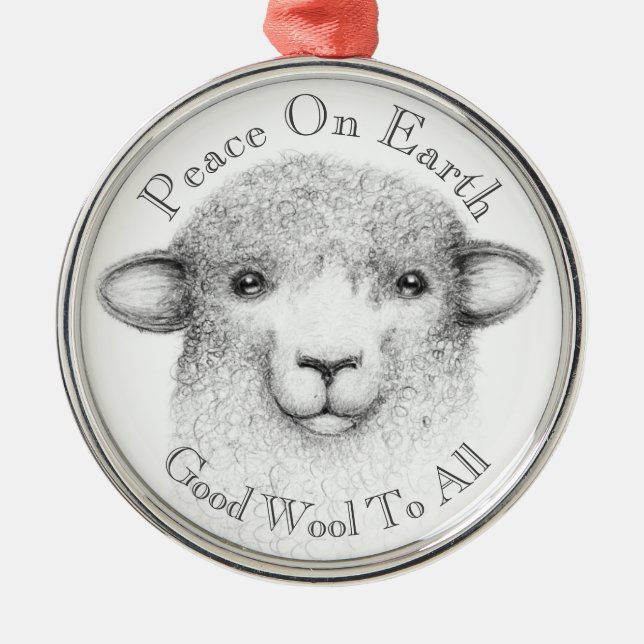 Bless Ewe Ornament - Romney Lamb (Framsidan)