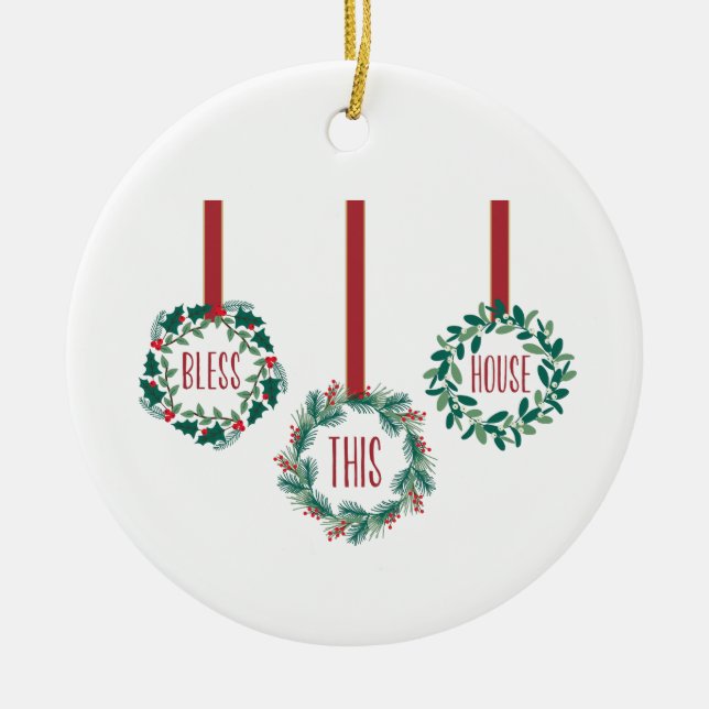 Bless House Julgransprydnad Keramik (Framsidan)