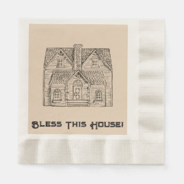 Bless House med text- och bildmallar Pappersservett